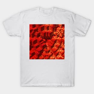 Cubism in Red and Orange T-Shirt